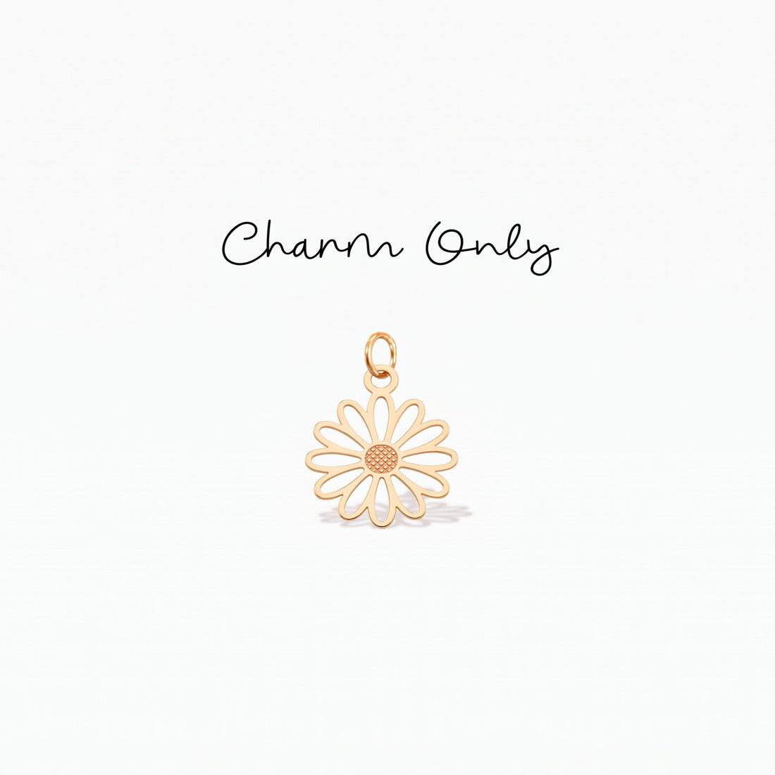 Daisy Flower Cutout Necklace Charm