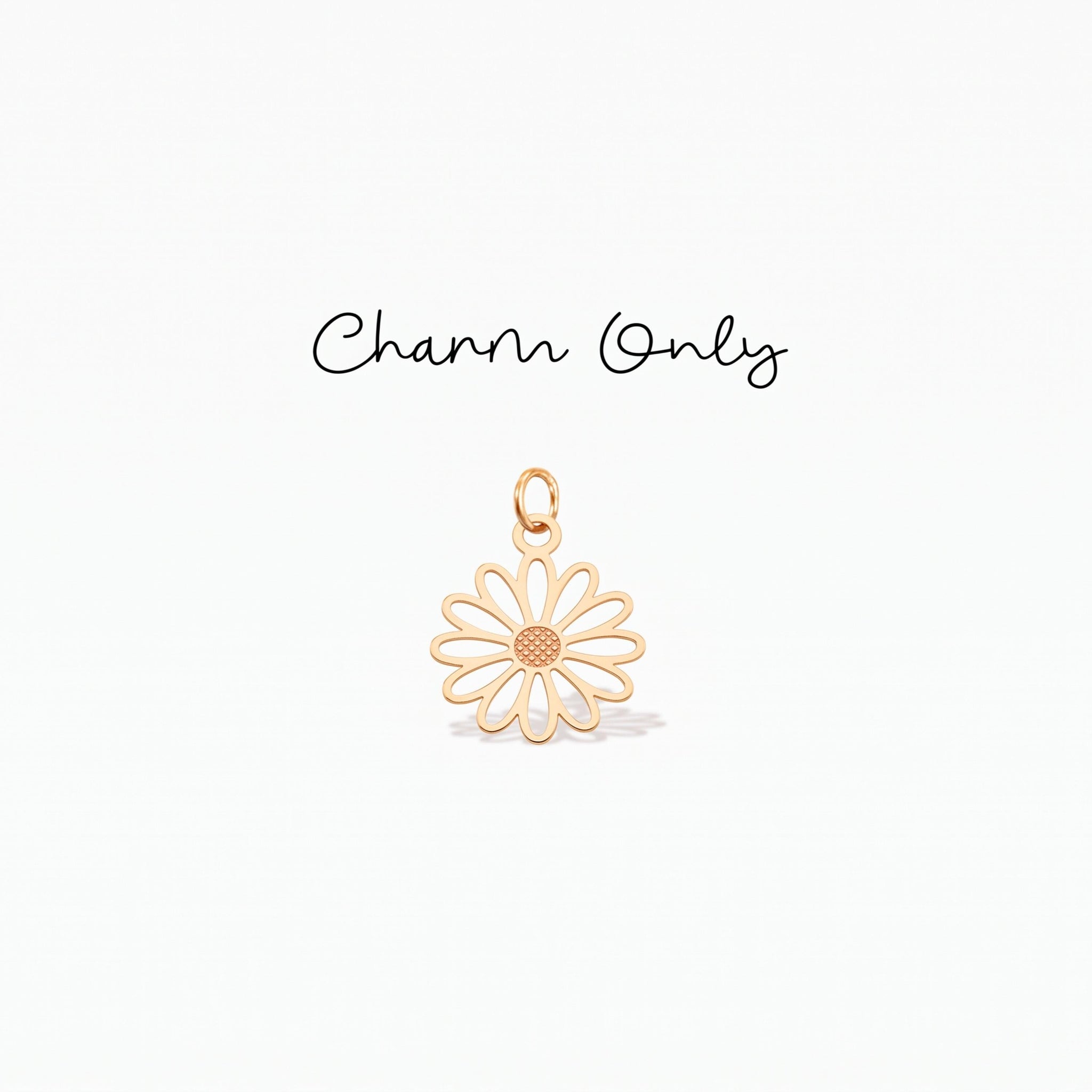 Daisy Flower Cutout Necklace Charm