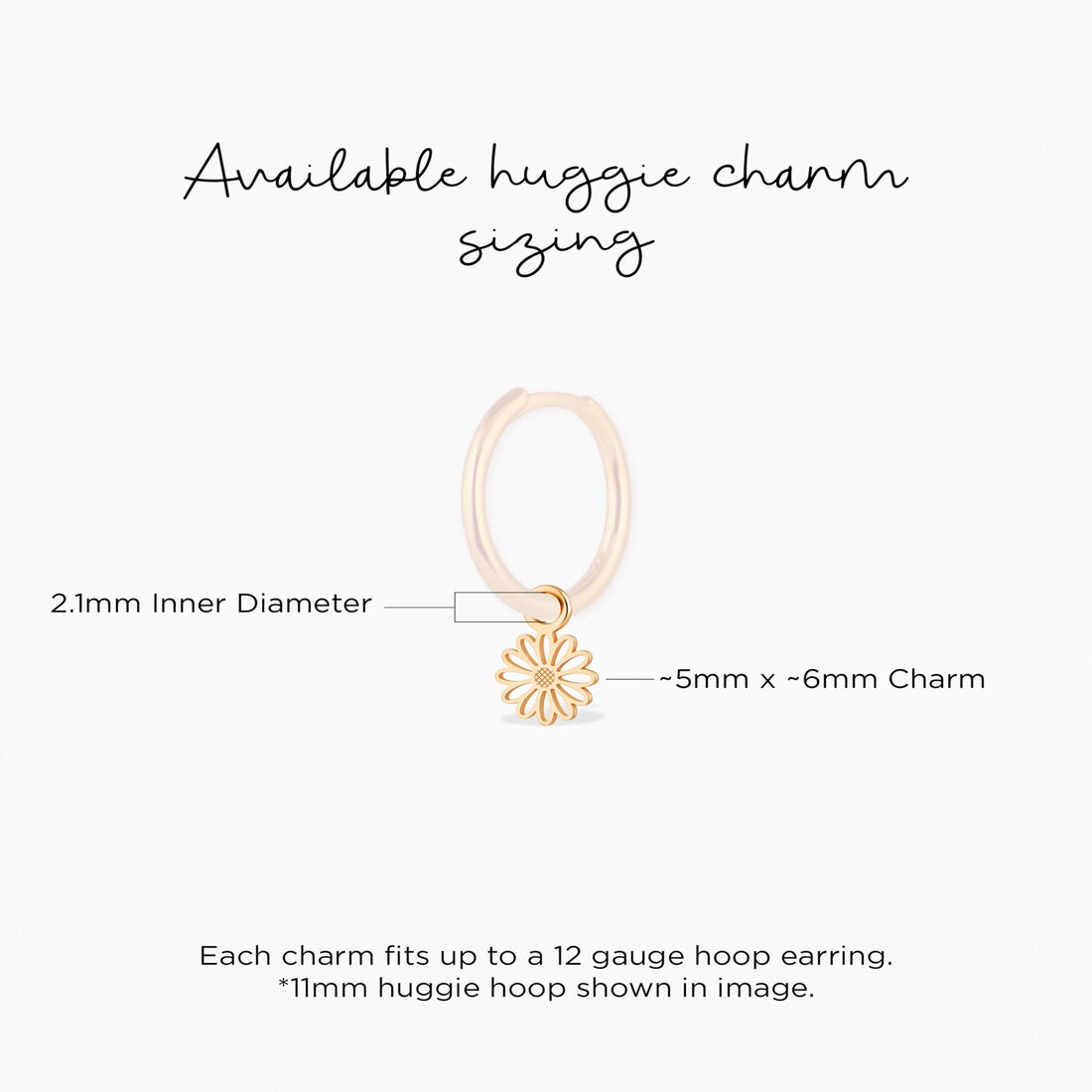 Daisy Flower Cutout Necklace Charm