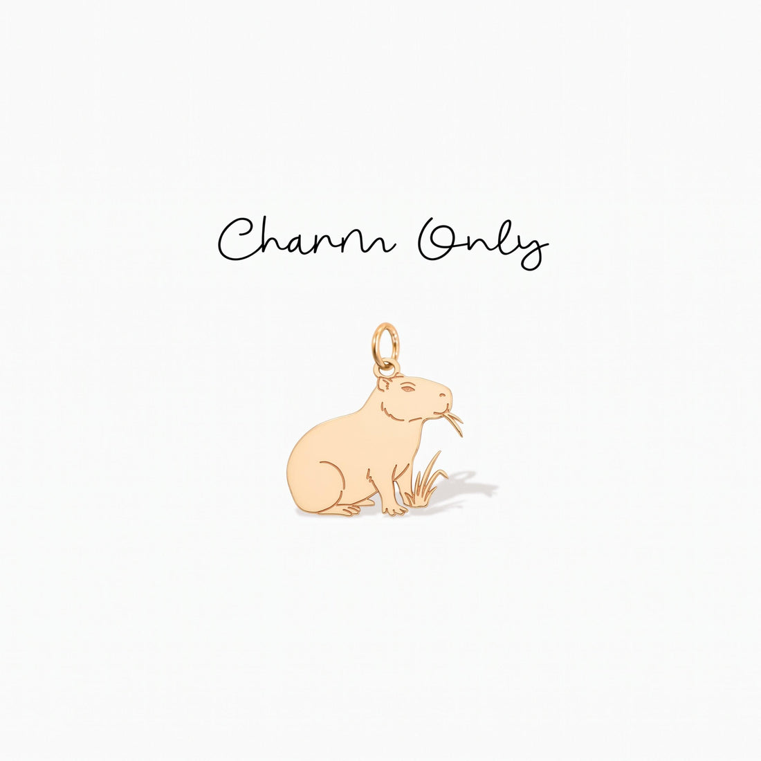 Dainty Capybara Necklace Charm