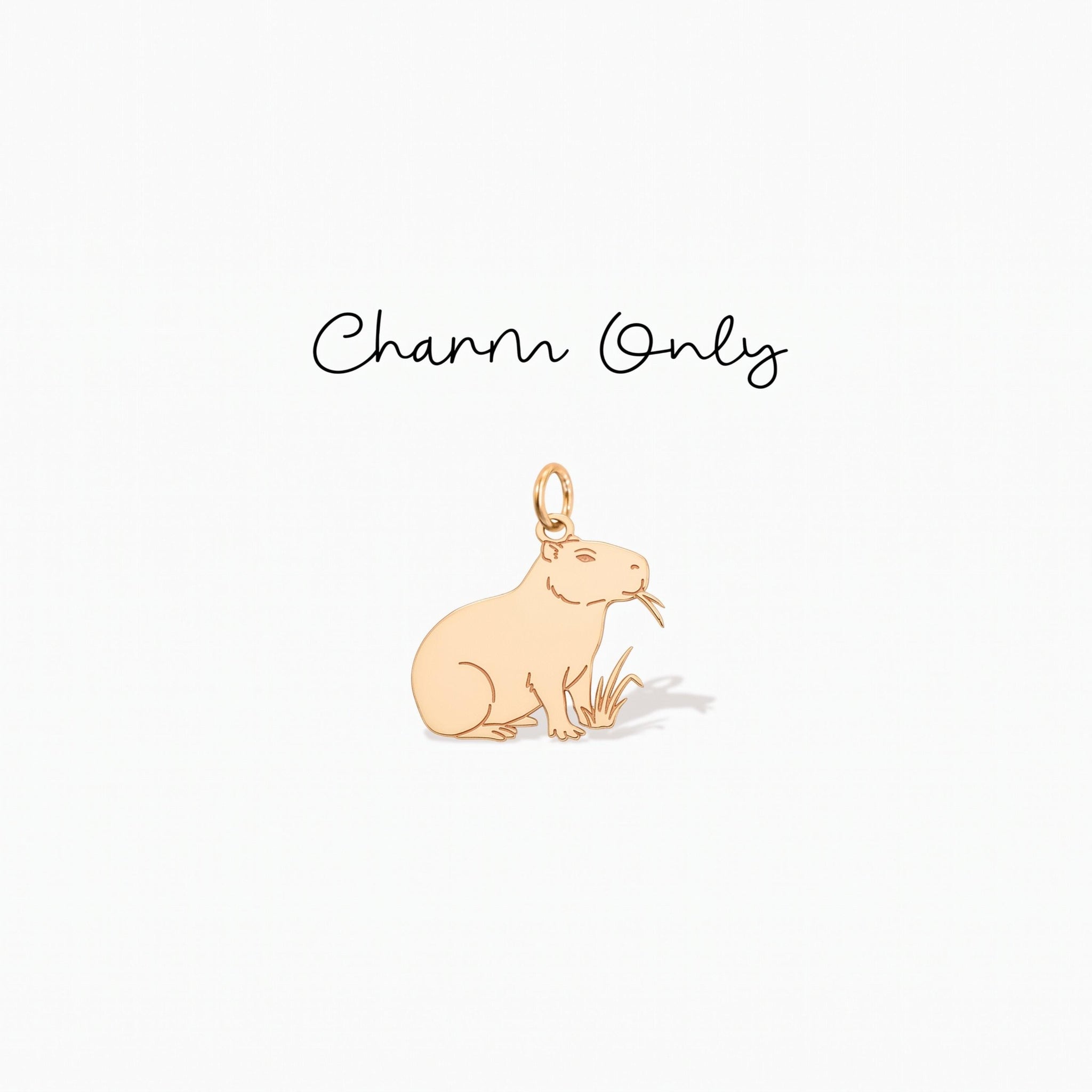 Dainty Capybara Necklace Charm