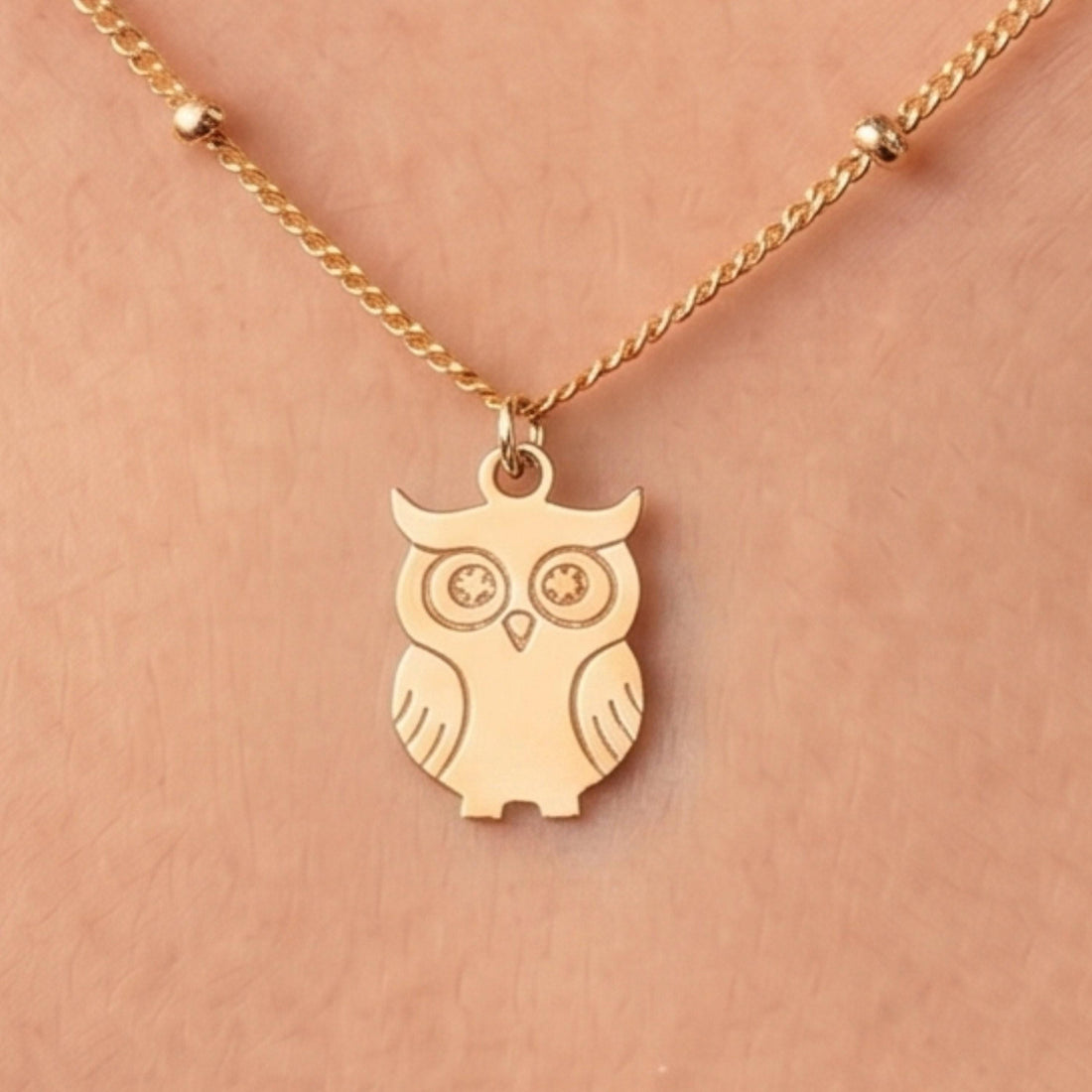 Wise Owl Charm Necklace