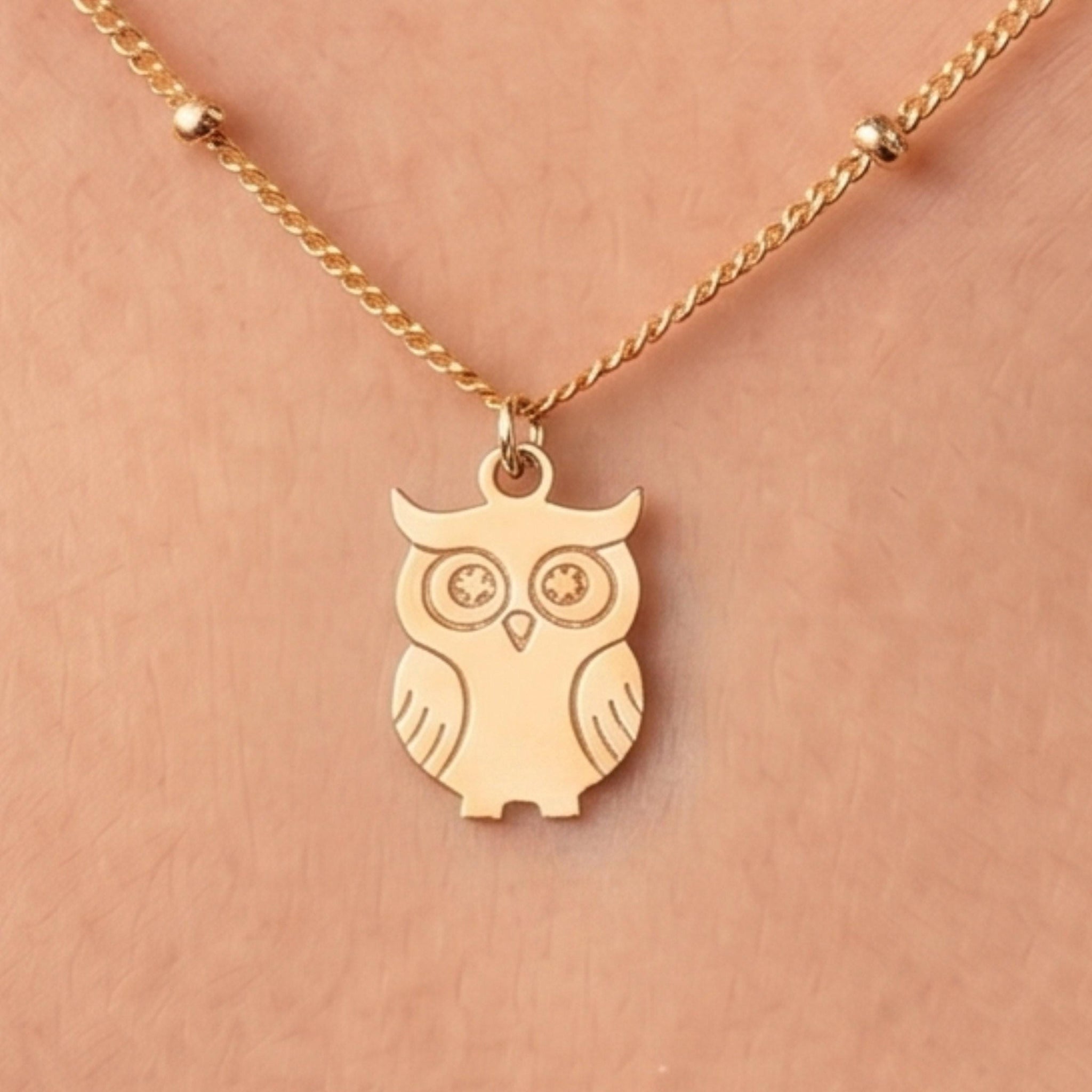 Wise Owl Charm Necklace