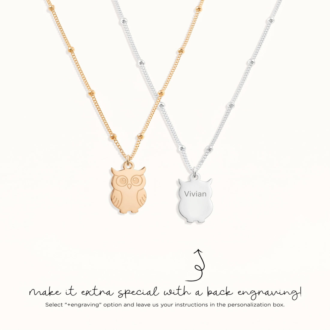 Wise Owl Charm Necklace