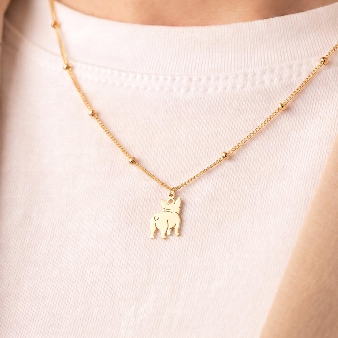 French Bulldog Charm Necklace
