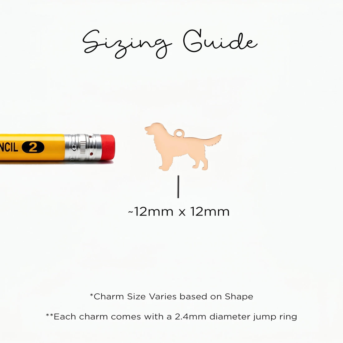 Golden Retriever Charm Beady Necklace