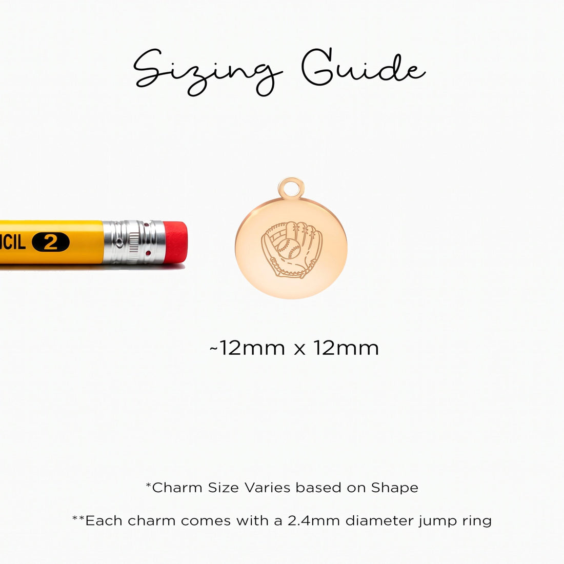 Baseball Glove Disc Charm