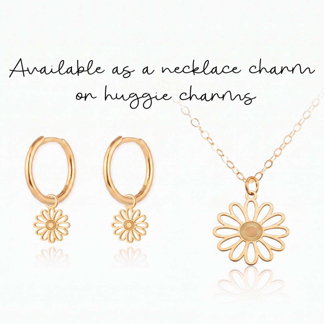 Daisy Flower Cutout Charm