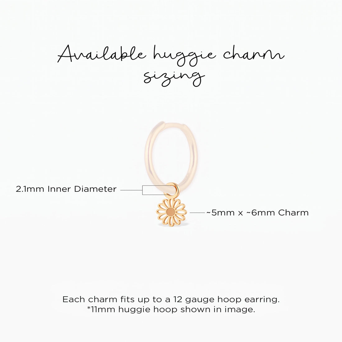 Daisy Flower Cutout Charm