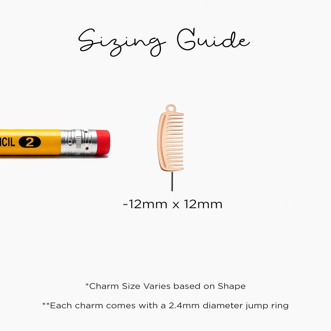 Hair Comb Necklace Charm