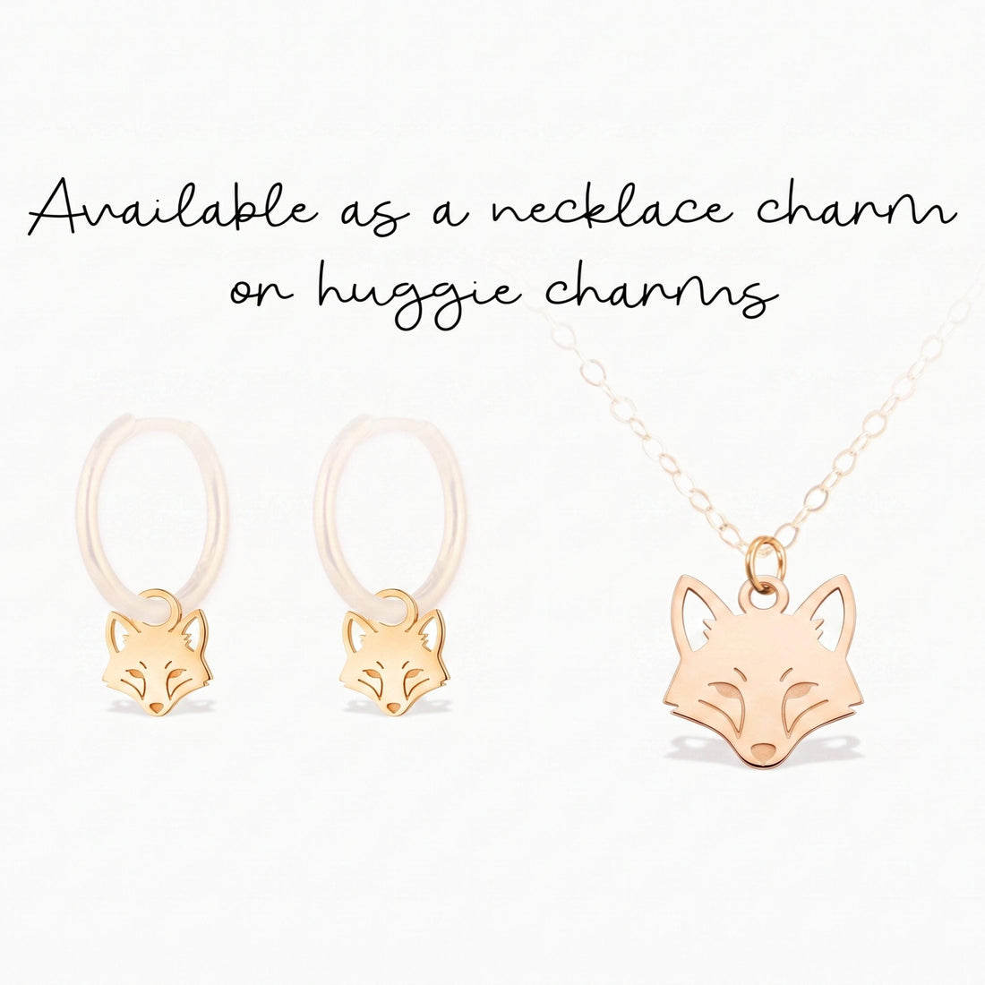 Fox Head Necklace Charm