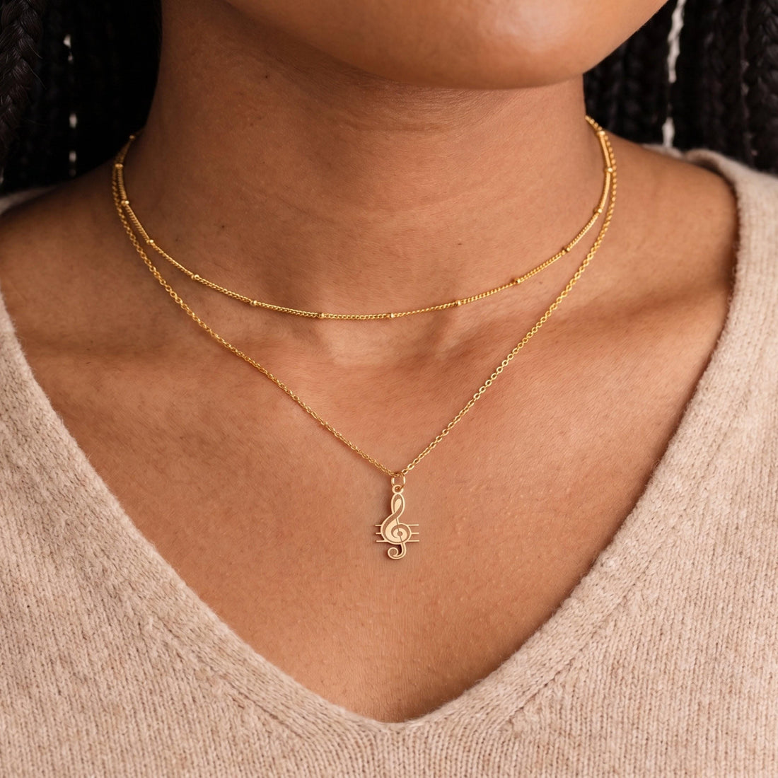 Treble Clef Music Charm