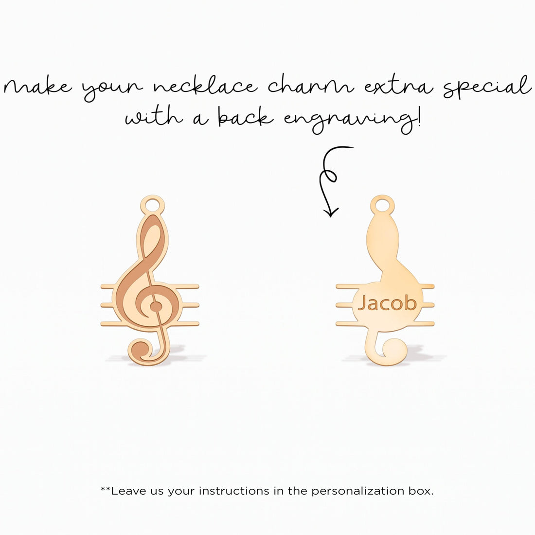 Treble Clef Music Charm
