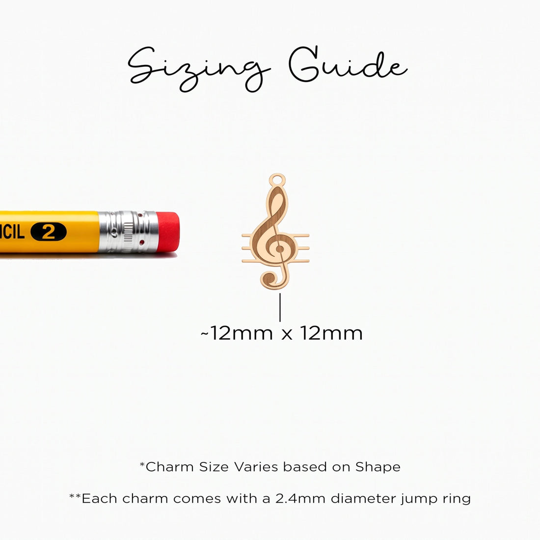 Treble Clef Music Charm