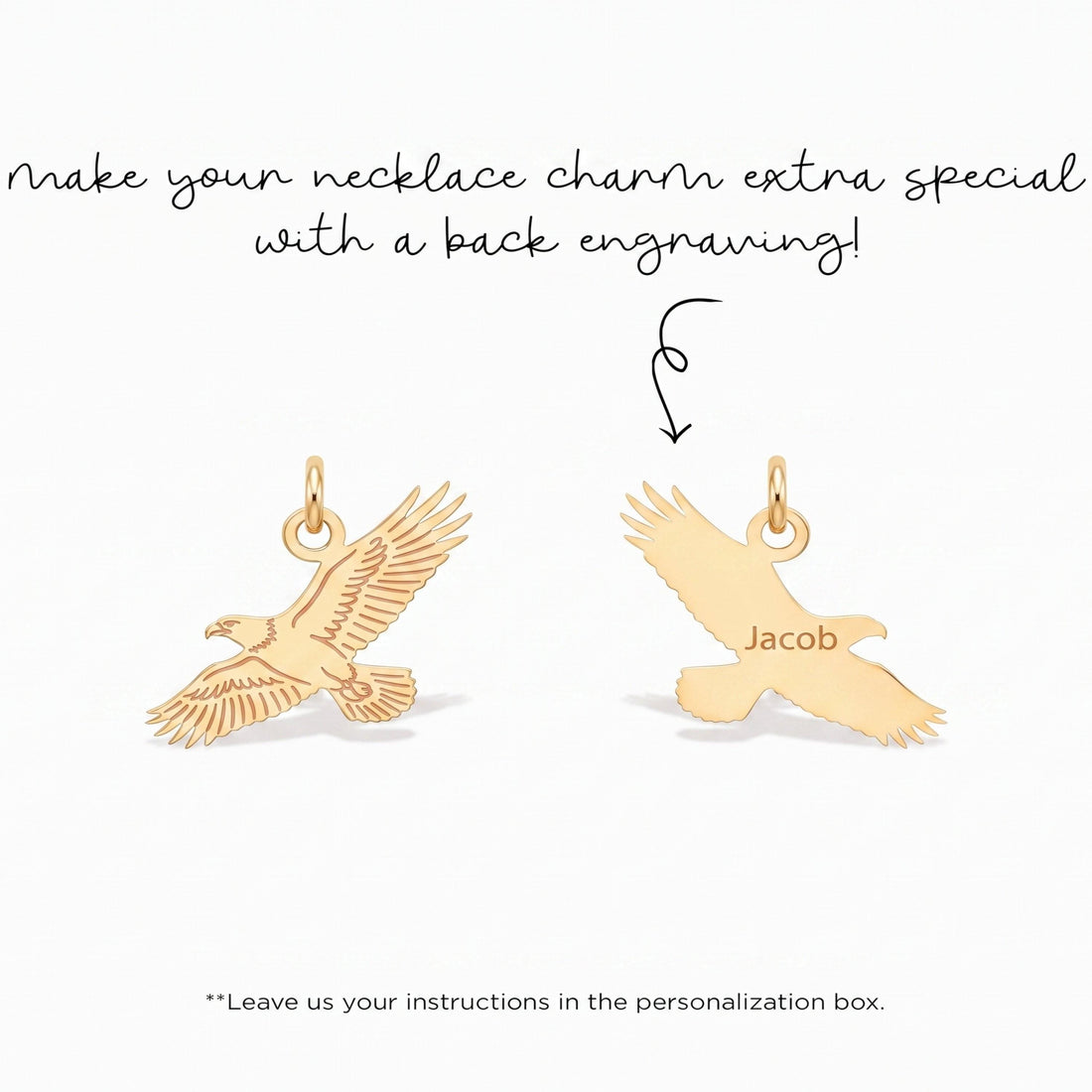 Flying Eagle Necklace Charm