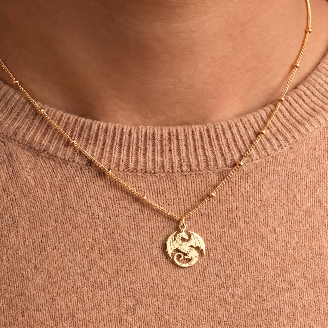 Flying Dragon Necklace Charm