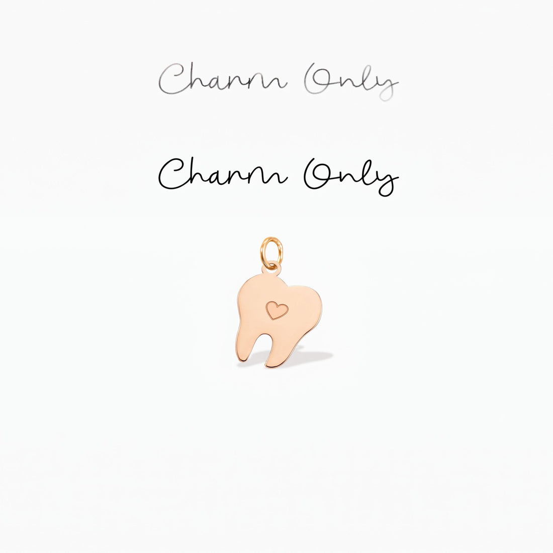 Heart Tooth Necklace Charm
