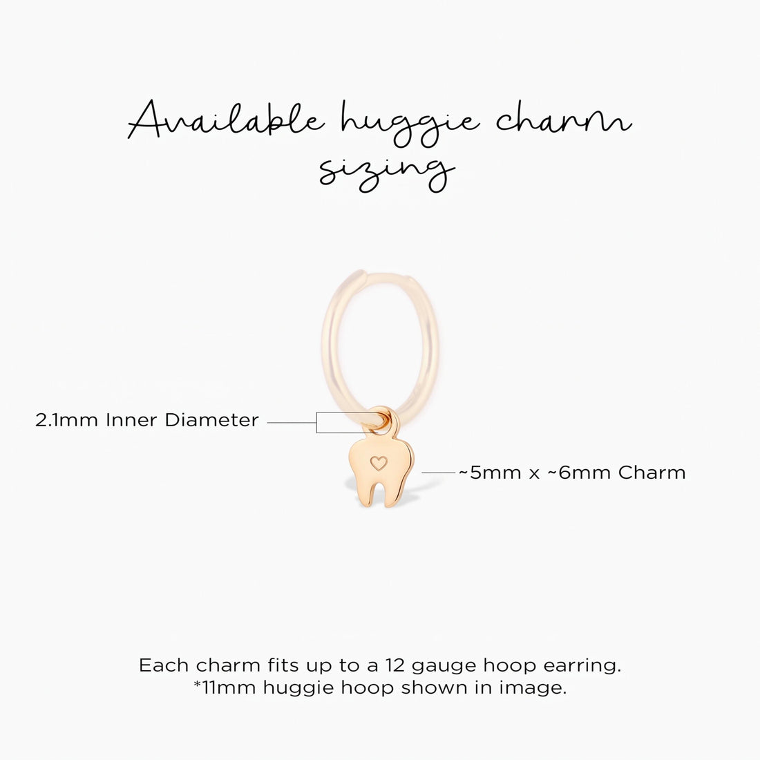 Heart Tooth Necklace Charm