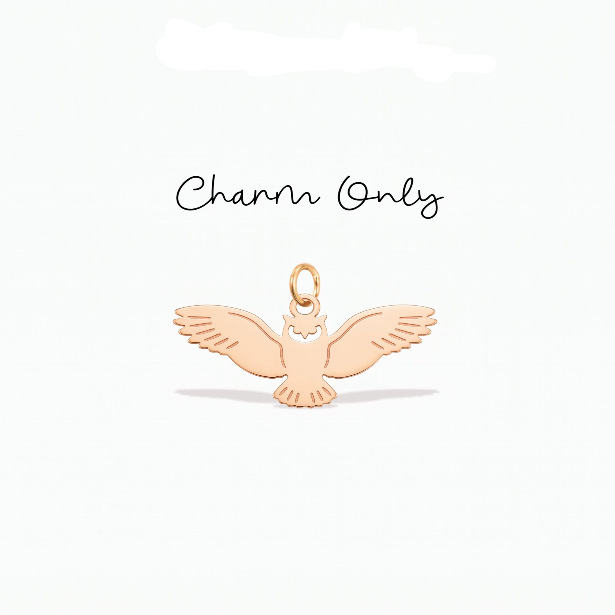 Flying Owl Charm Pendant