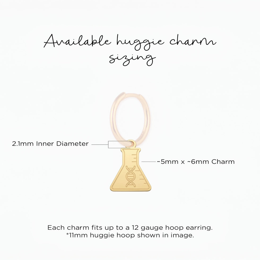 DNA Flask Necklace Charm