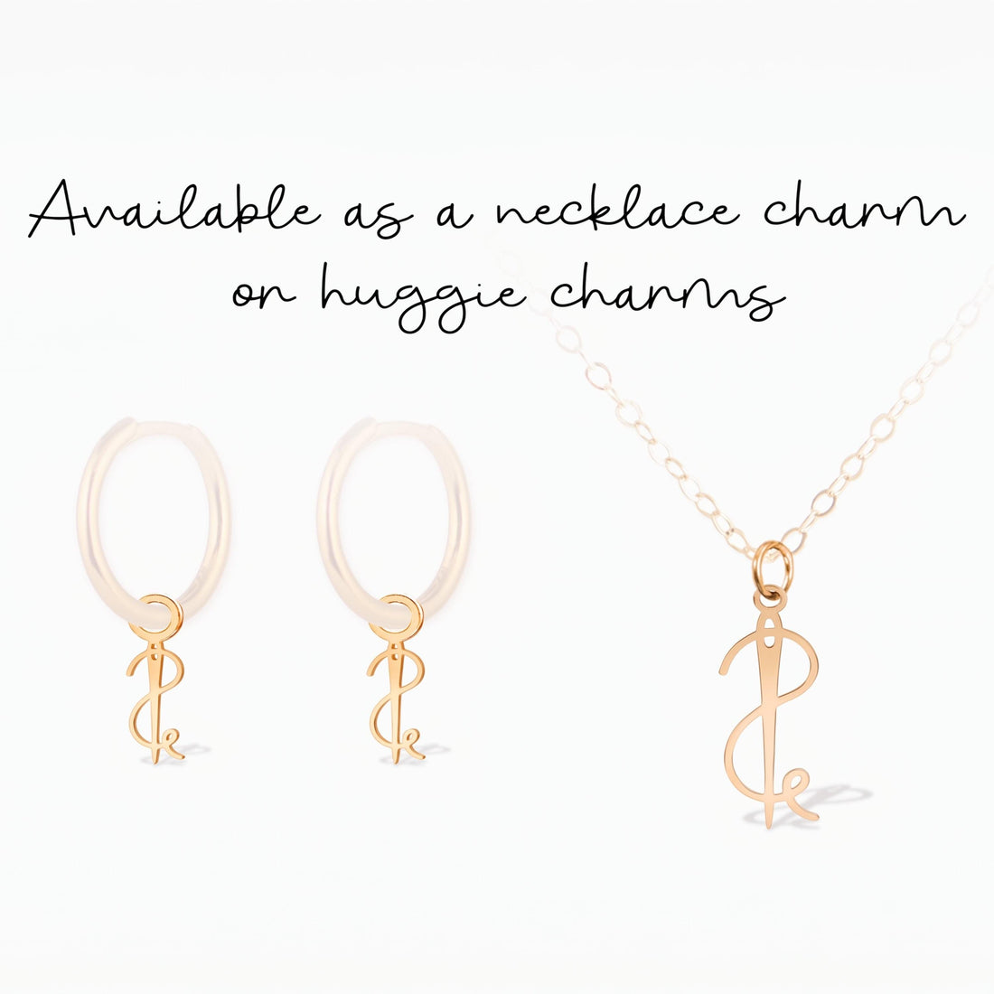 Needle Thread Necklace Charm
