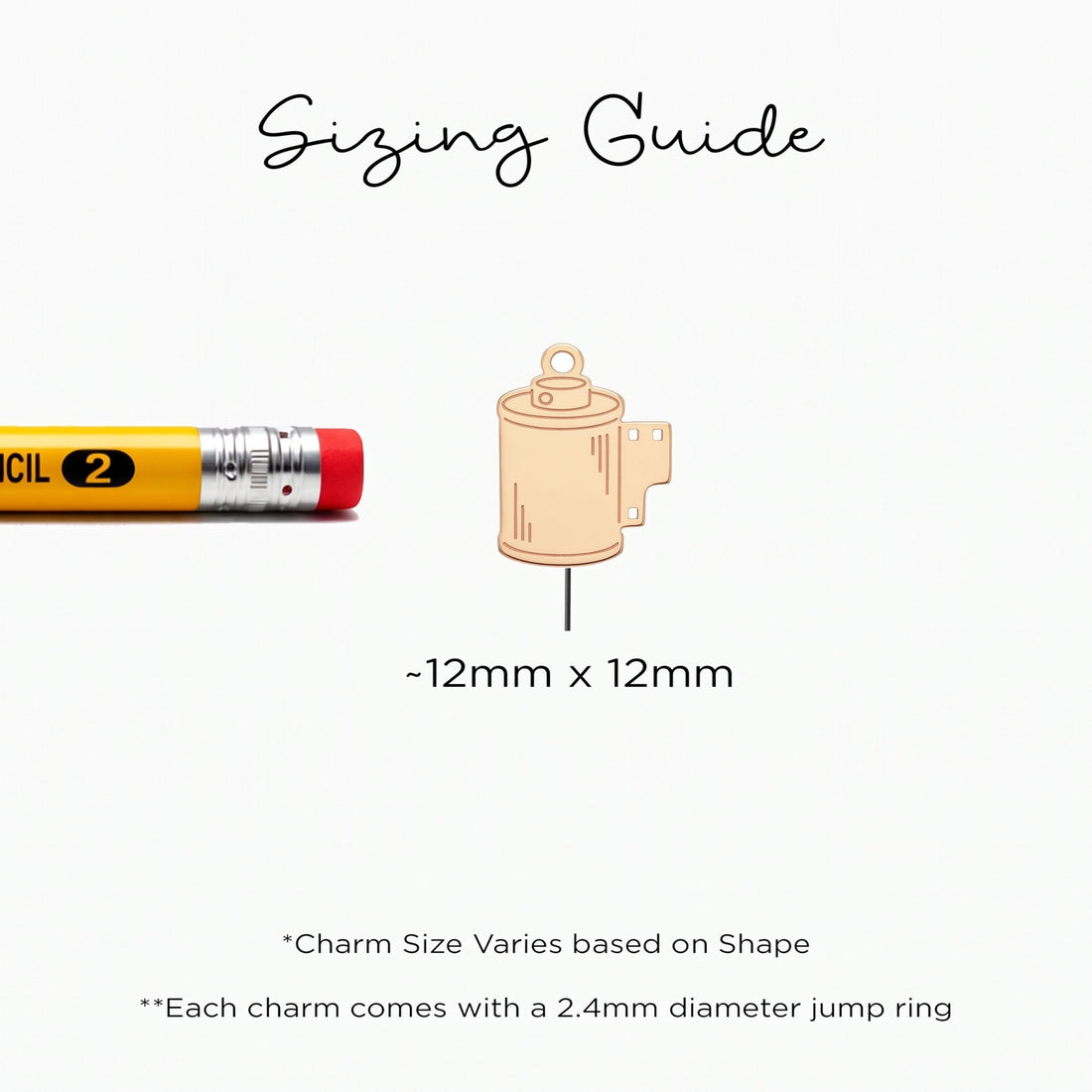 Camera Film Roll Charm