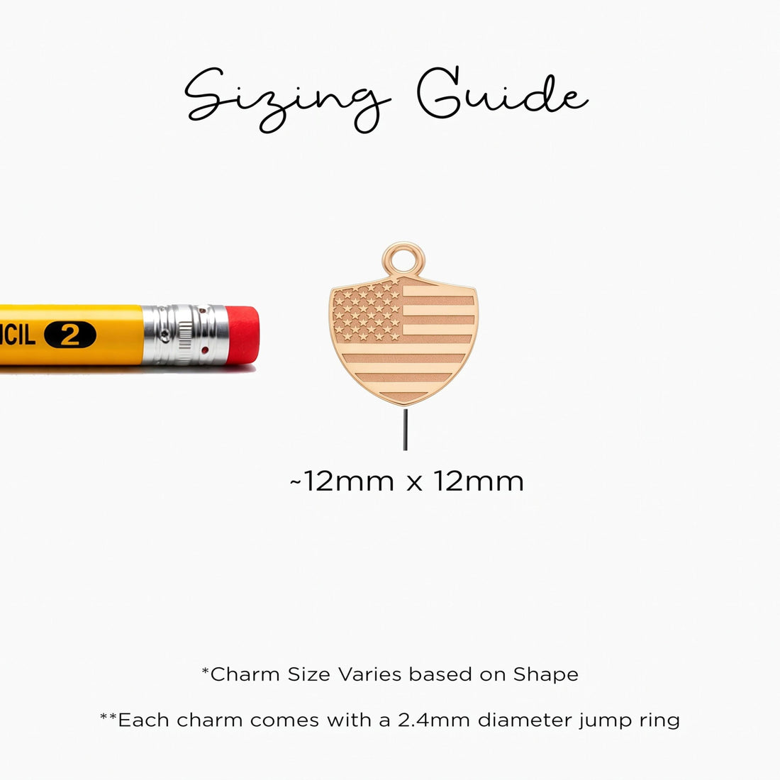 American Flag Shield Charm