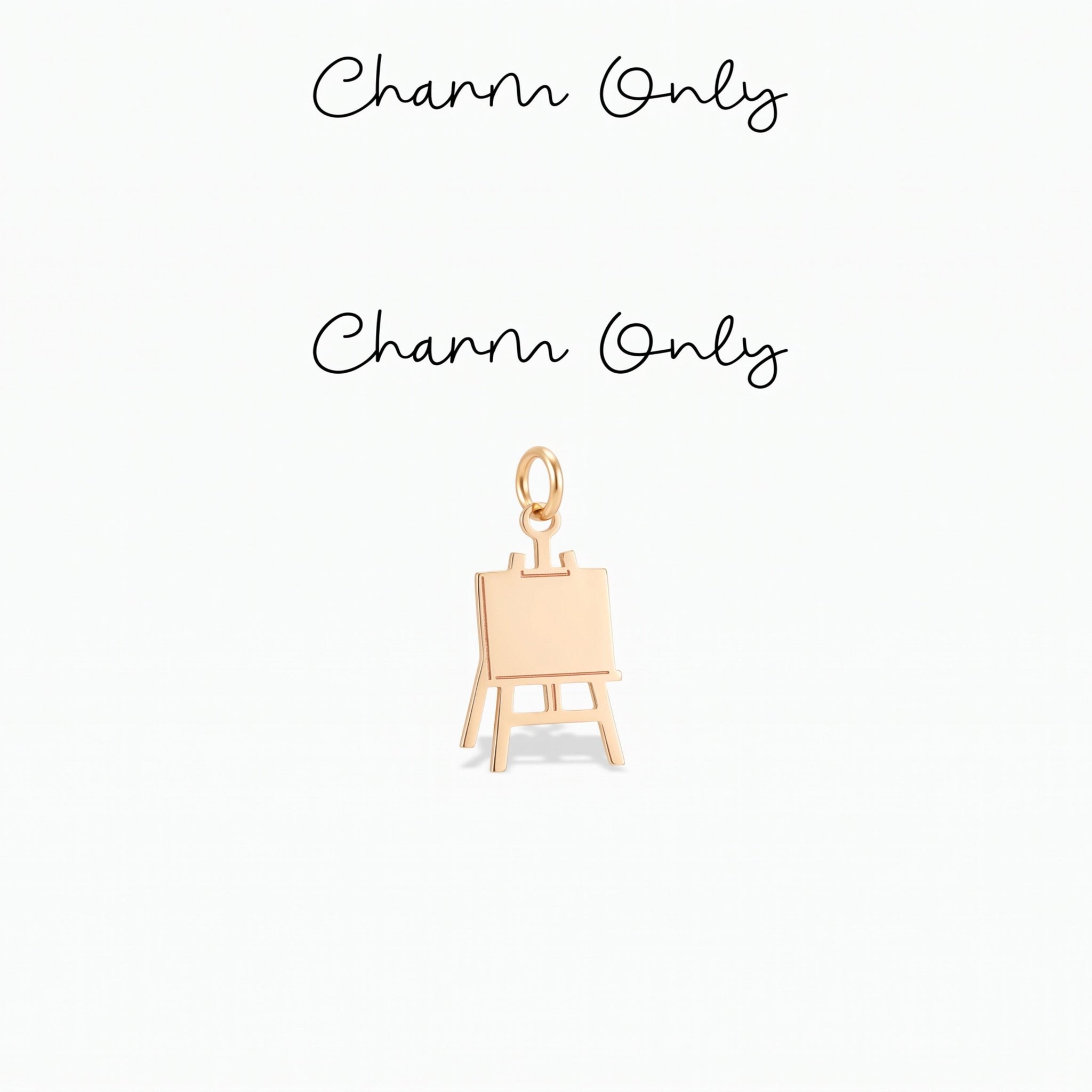 Painter Easel Necklace Charm