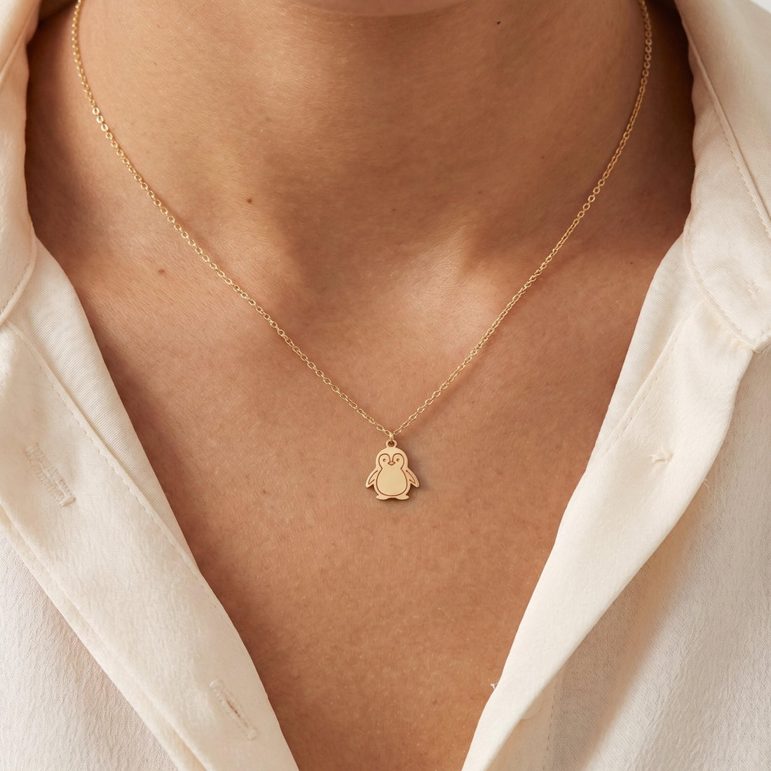Baby Penguin Necklace Charm