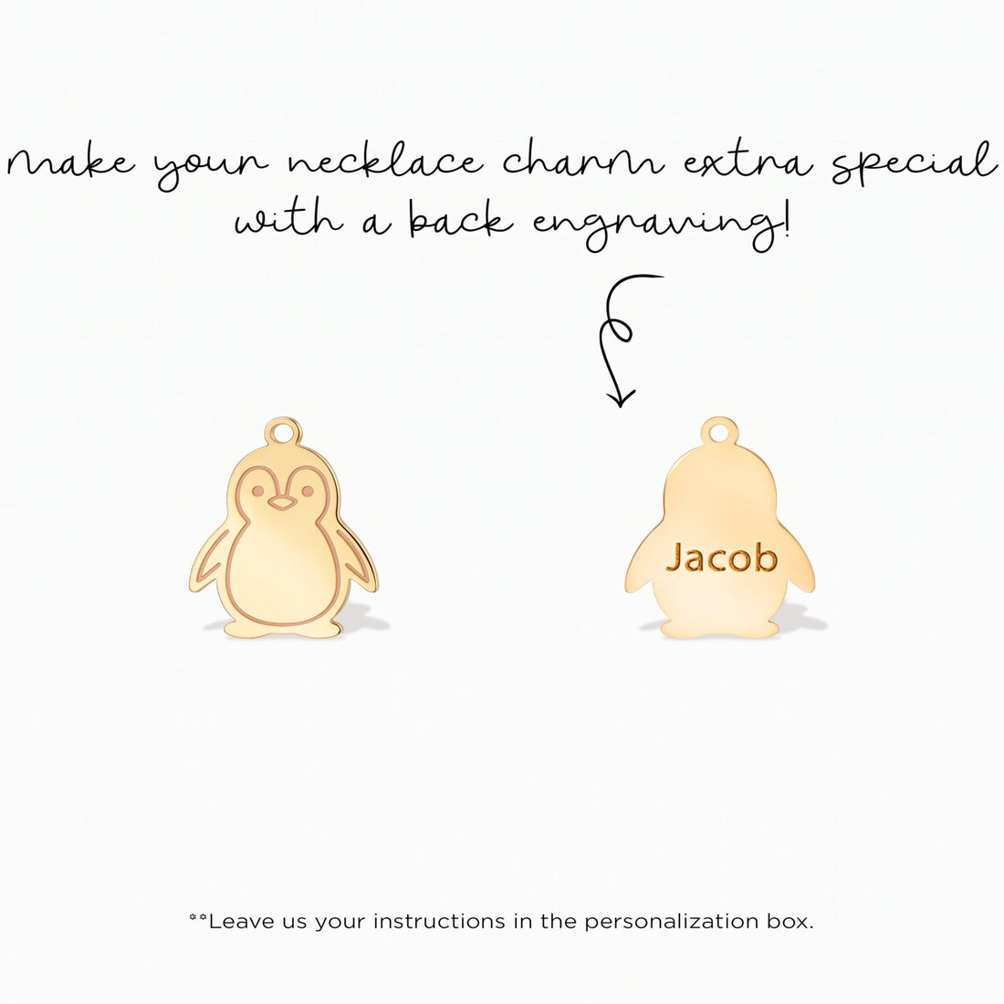 Baby Penguin Necklace Charm