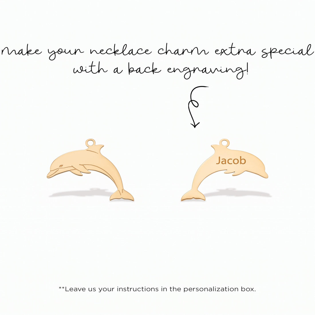 Jumping Dolphin Necklace Charm