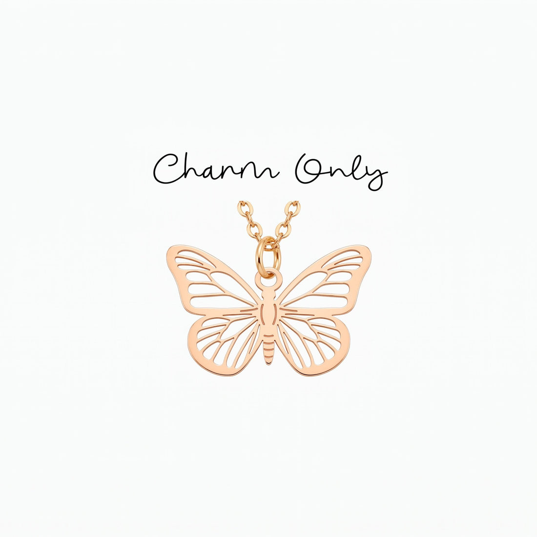 Butterfly Cutout Necklace Charm