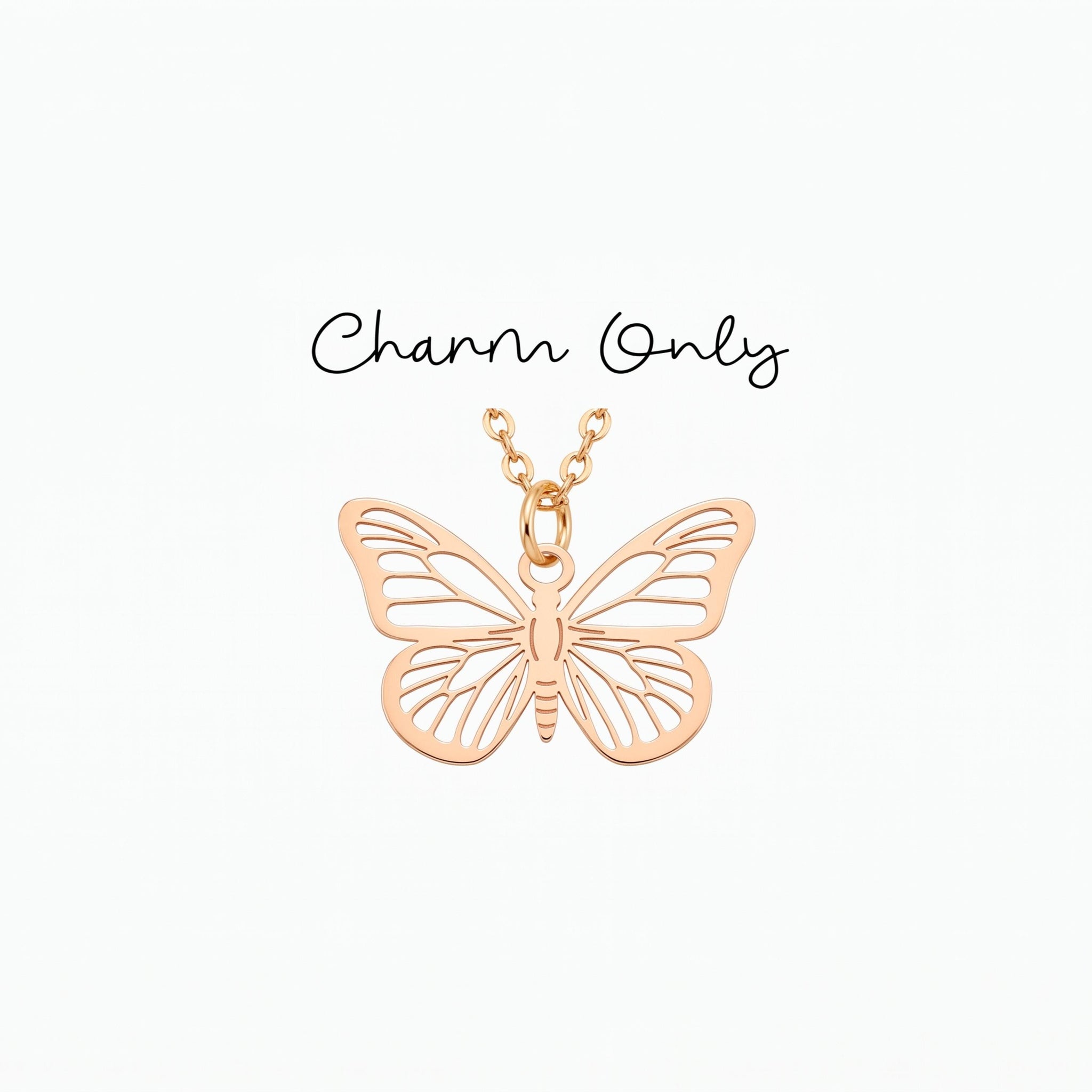 Butterfly Cutout Necklace Charm