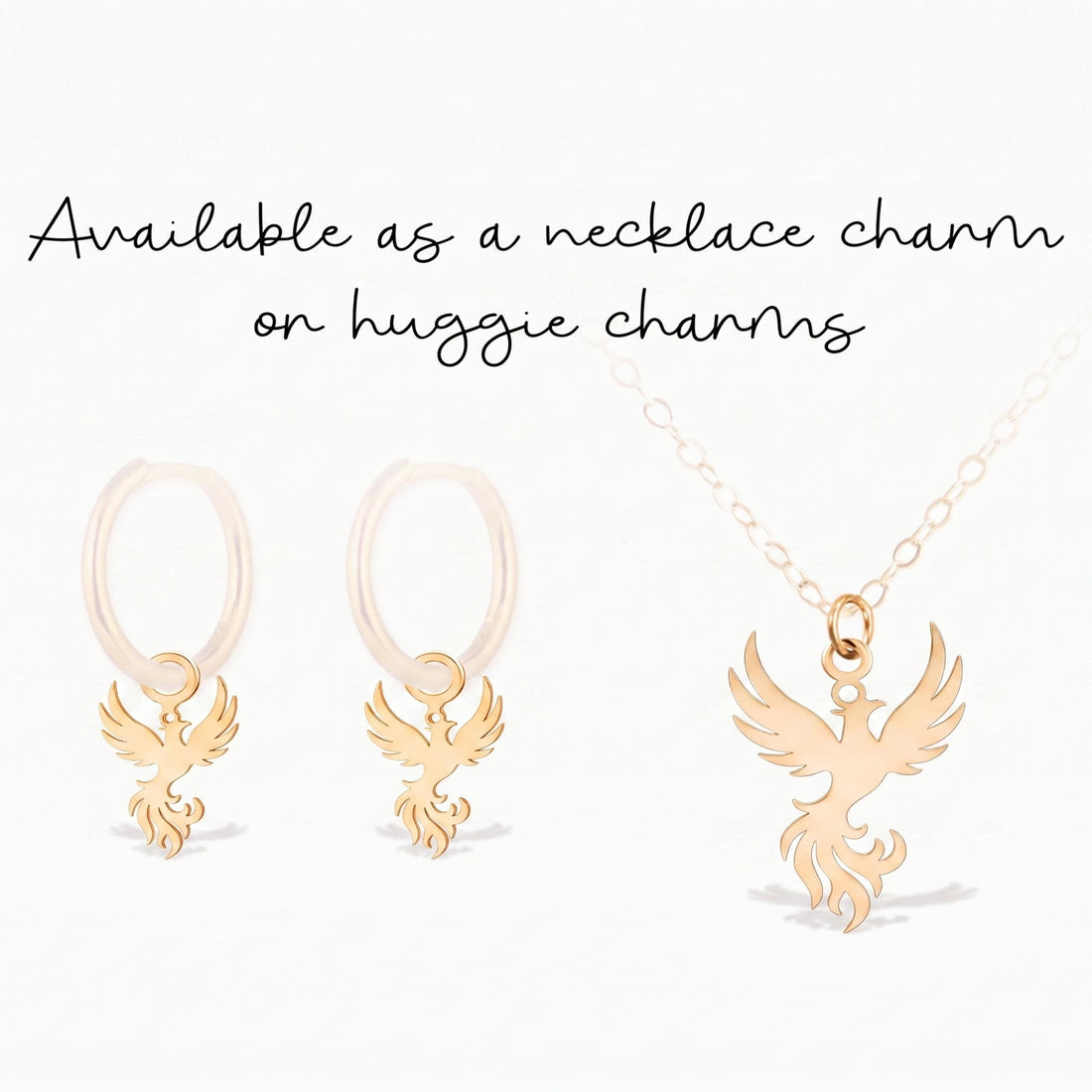 Phoenix Bird Necklace Charm