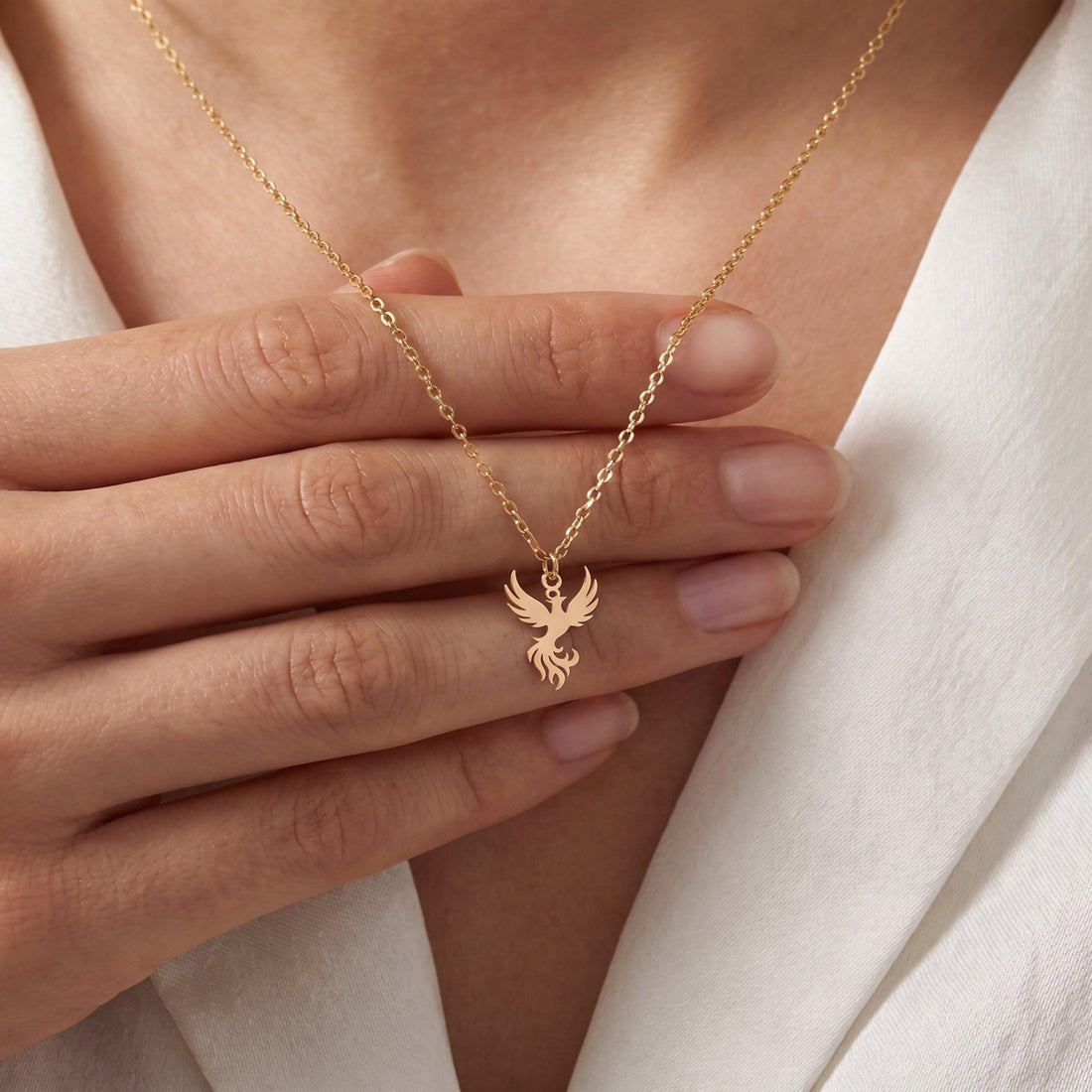 Phoenix Bird Necklace Charm