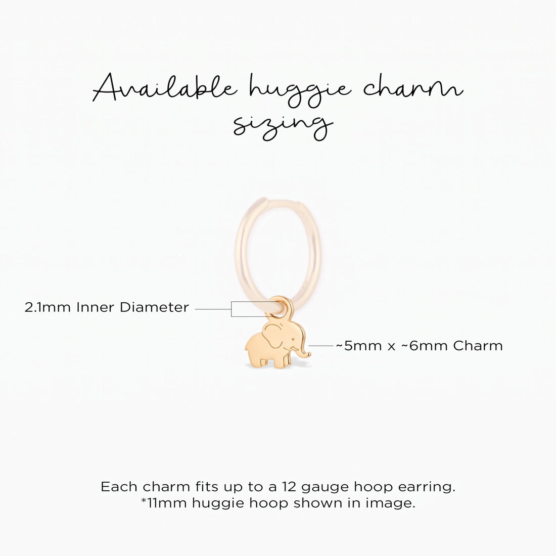 Baby Elephant Necklace Charm