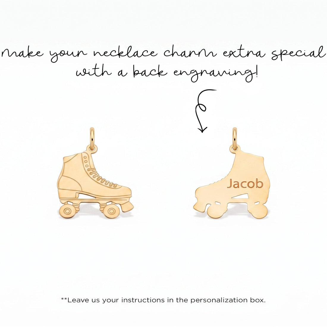 Roller Skate Necklace Charm