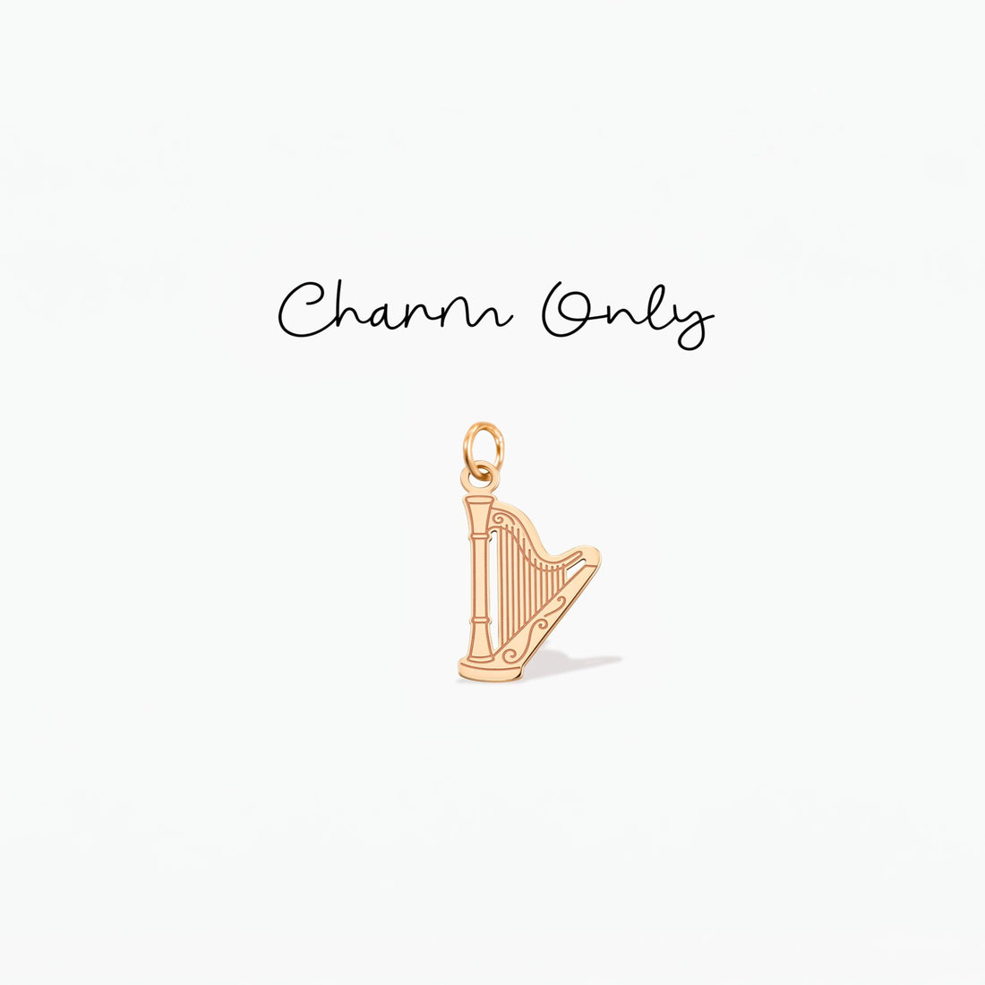 Concert Harp Necklace Charm