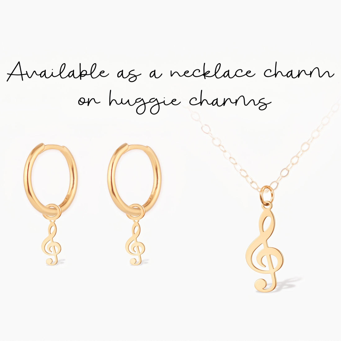 Treble Clef Music Note Charm