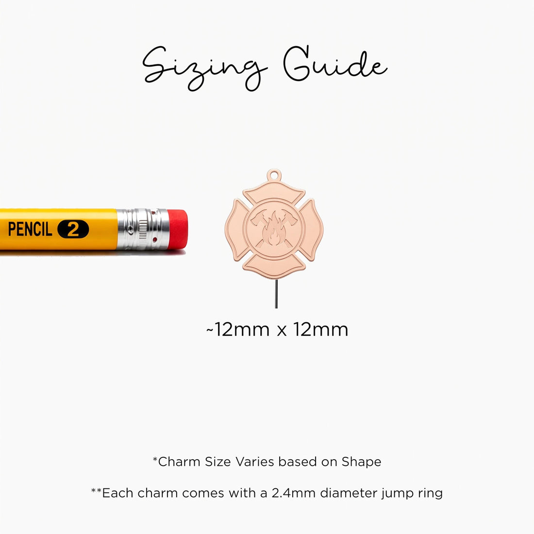Firefighter Badge Necklace Charm