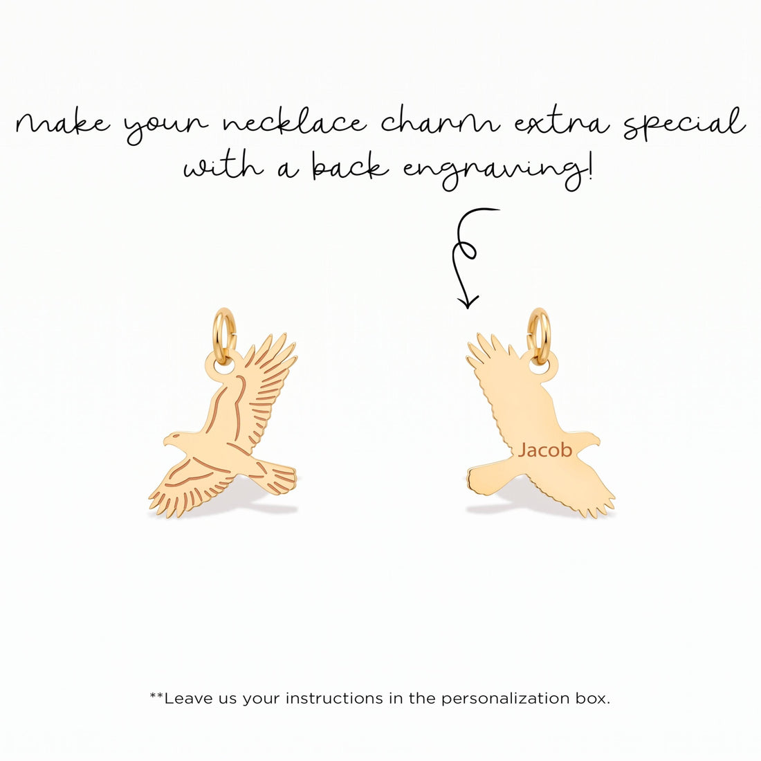 Flying Eagle Necklace Charm