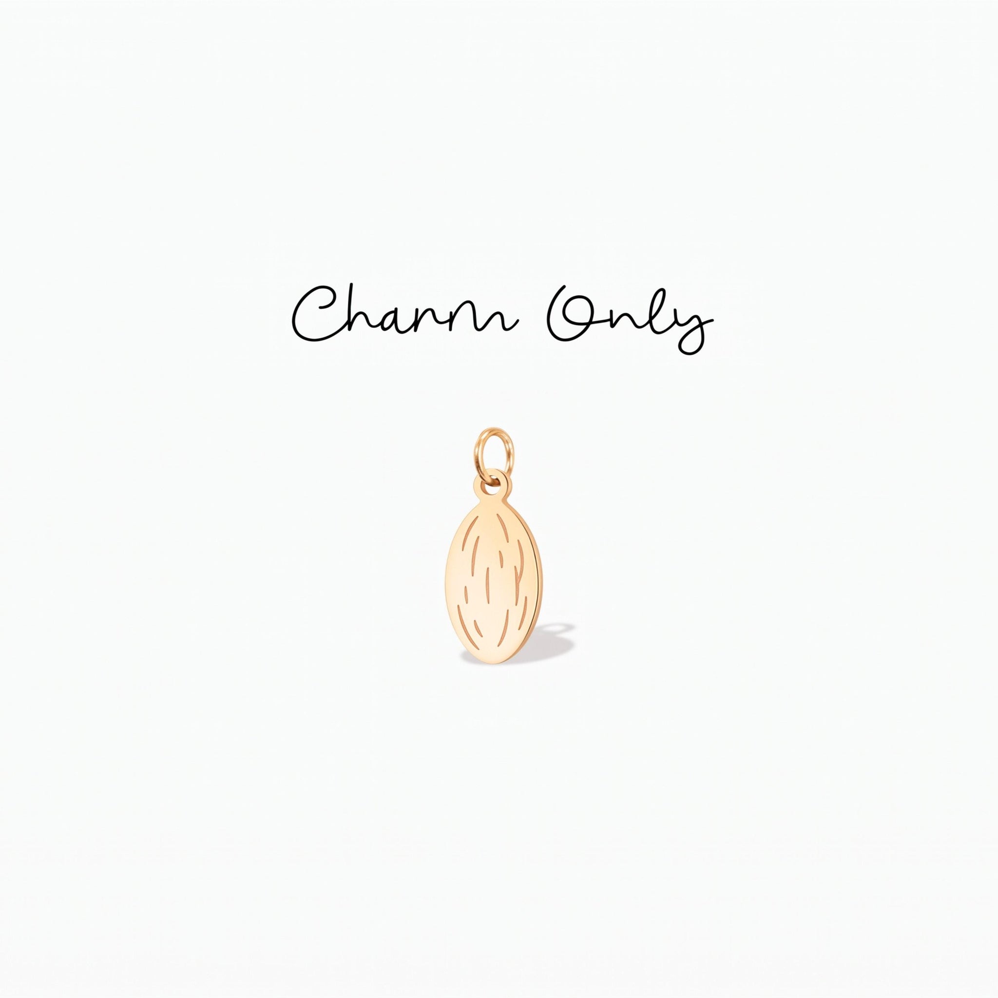 Almond Seed Nut Necklace Charm