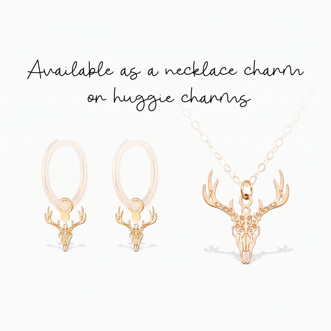 Deer Skull Charm Pendant