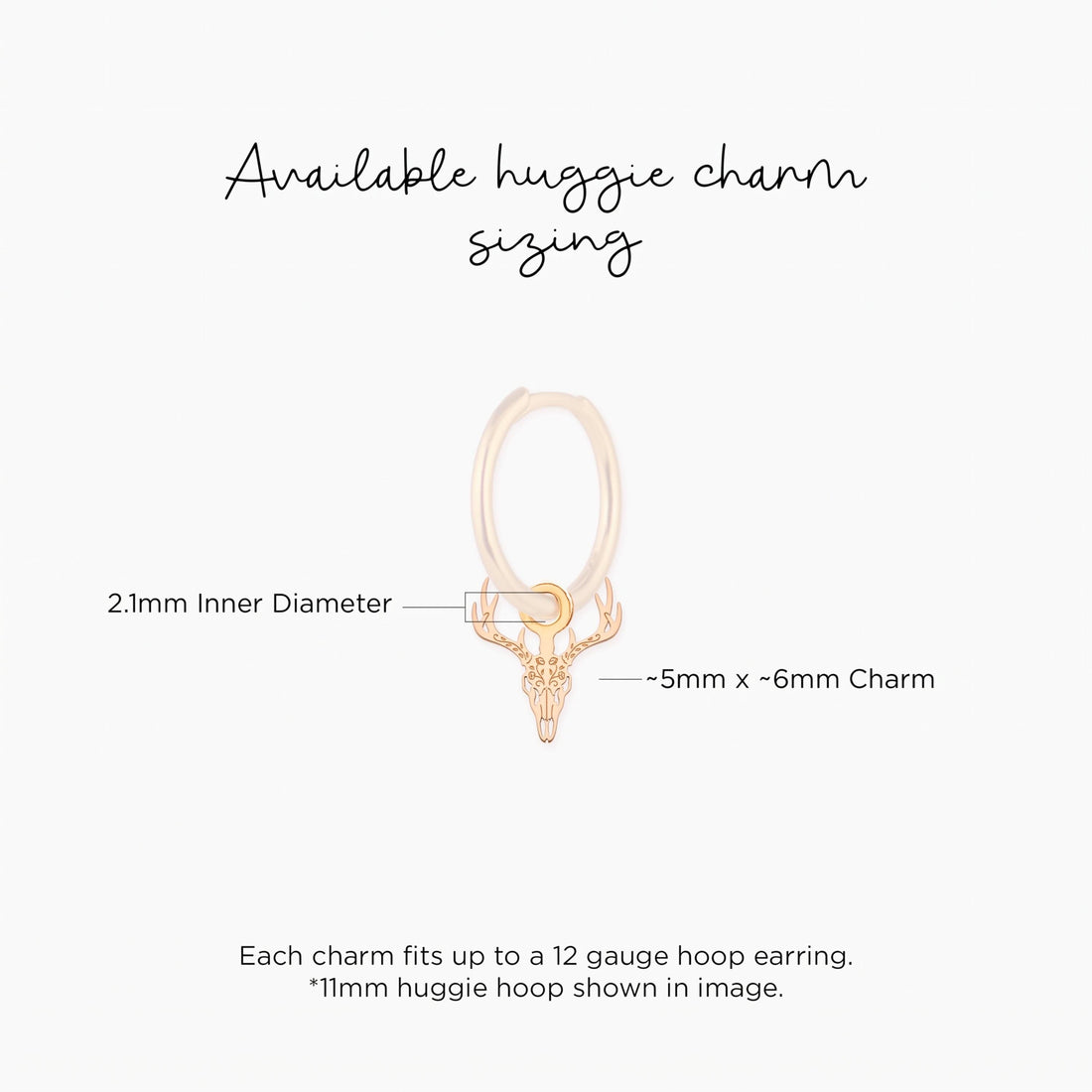 Deer Skull Charm Pendant