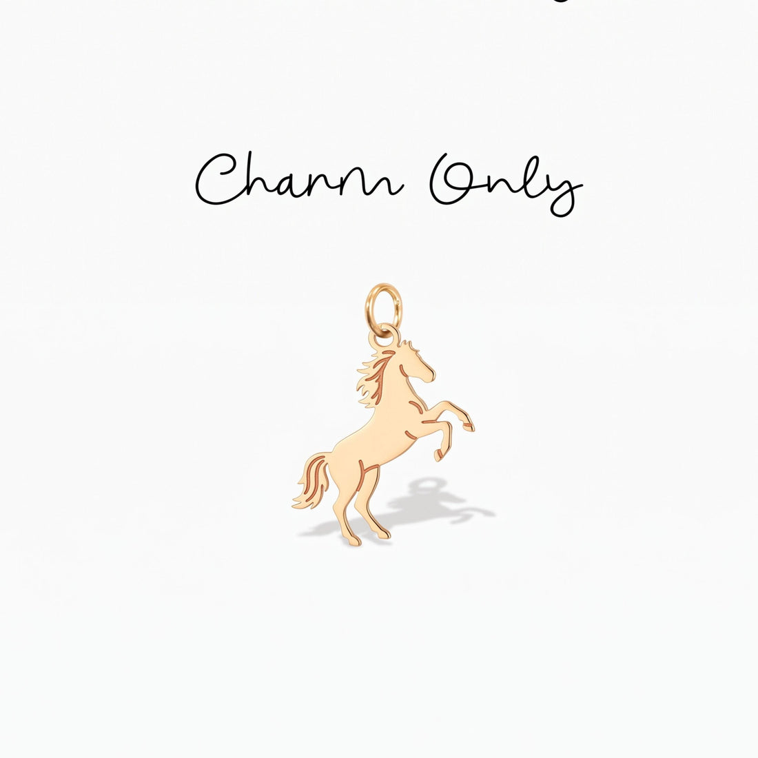 Rearing Horse Necklace Charm