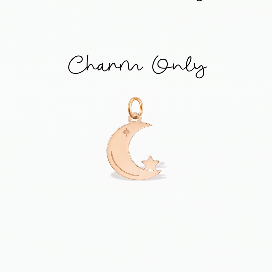 Crescent Moon Star Charm