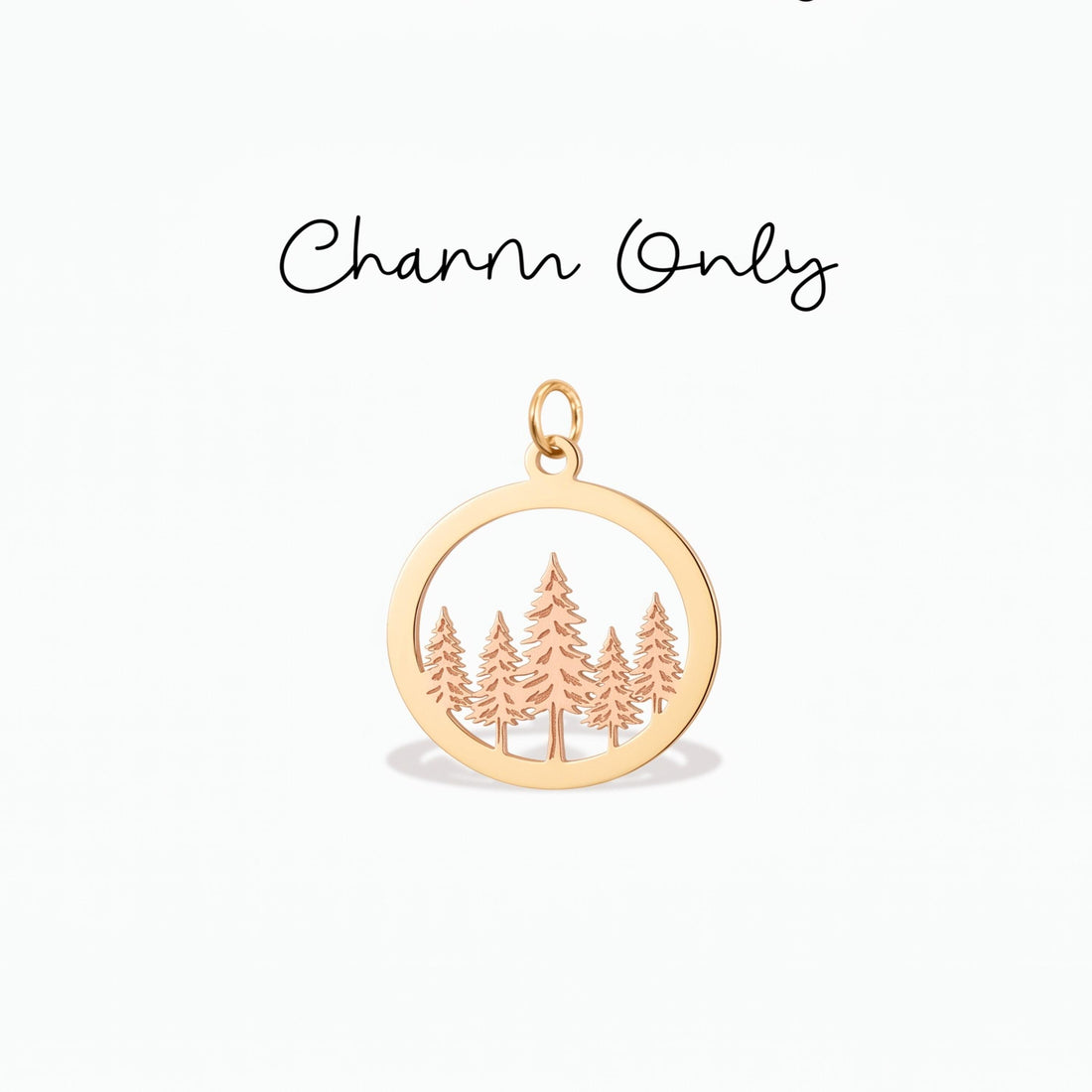 Pine Trees Necklace Charm