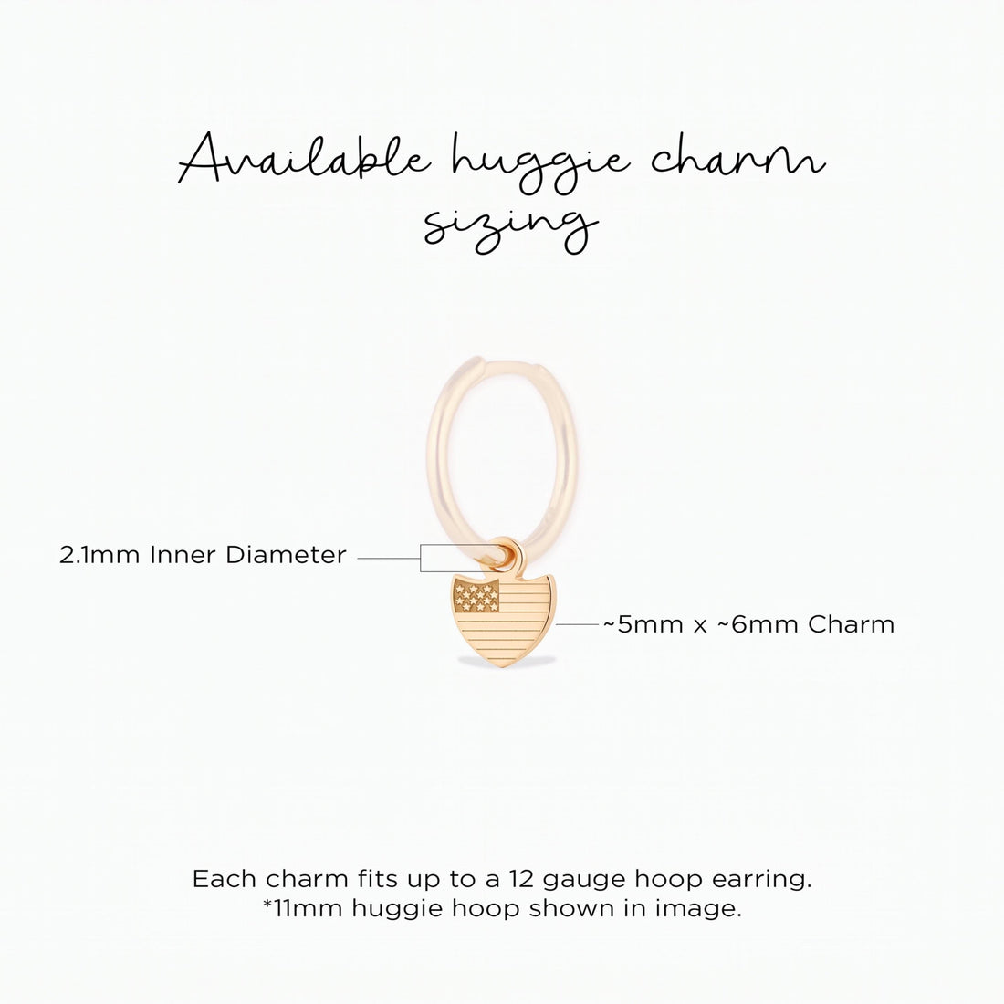 American Flag Necklace Charm
