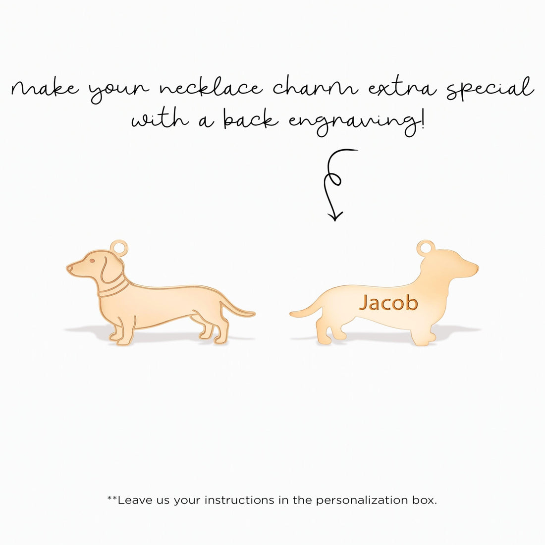 Dachshund Dog Necklace Charm
