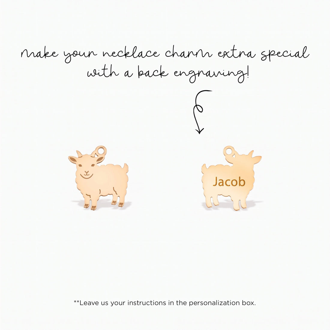 Mountain Goat Necklace Charm